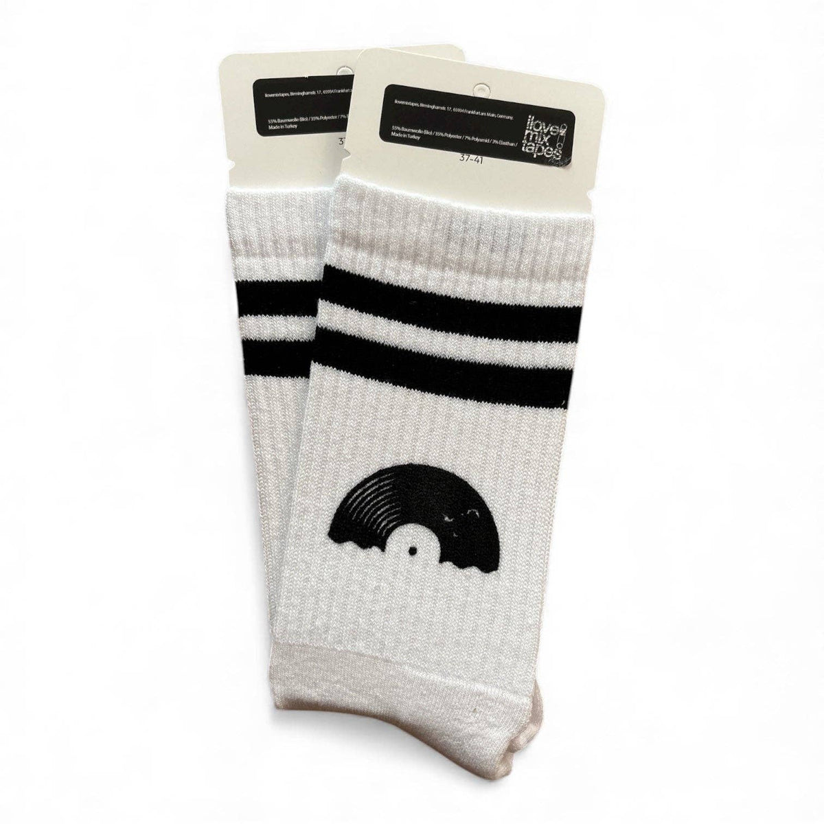 Bio Socken „Vinyl Sun“ – handbedruckt | 37/41