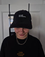Vintage break the binary Cap (bestickt)