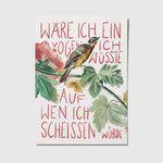 Wäre ich ein Vogel - A6 Postkarte