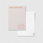 Shit happens - A6 Postkarte