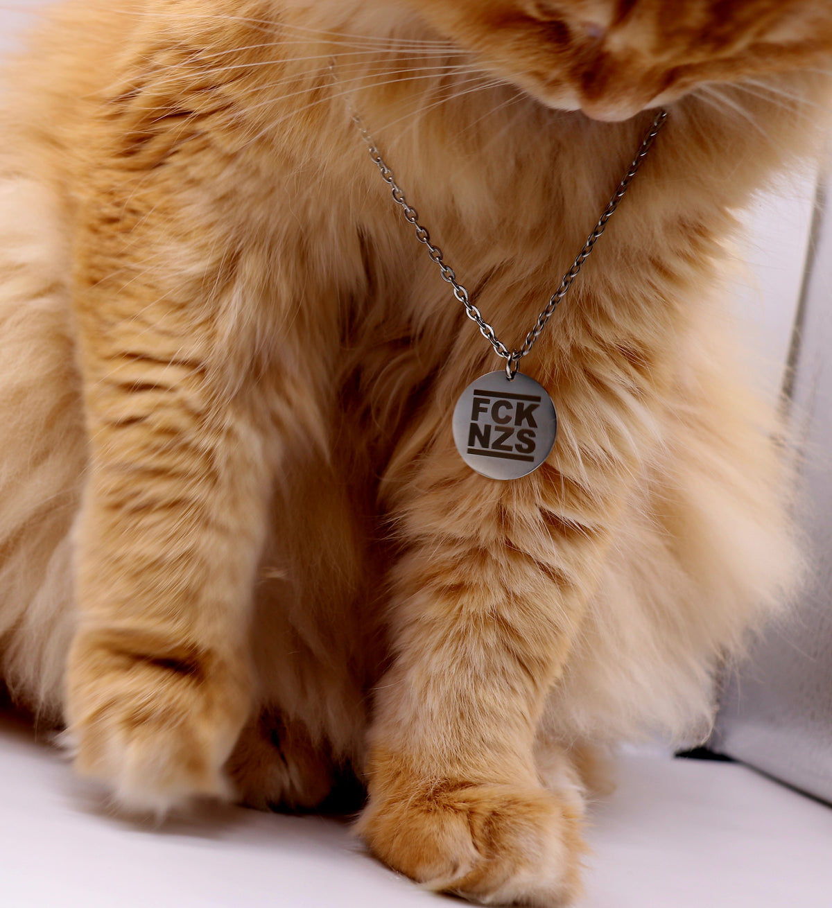 FCK NZS Kette (silber) mit Anhänger graviert