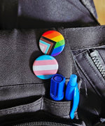 Trans* Flagge Button