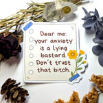 Dear anxiety - Vinylsticker