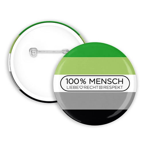 100% Mensch - Aromantisch Button | 38mm