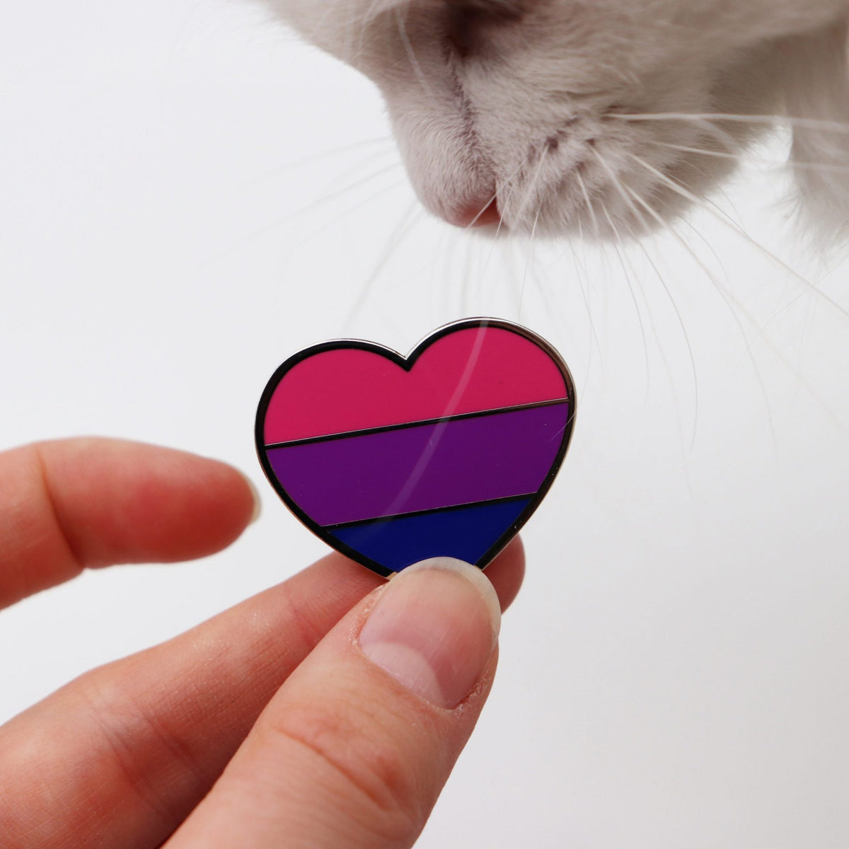 Bisexuell Herz - Emaille Pin