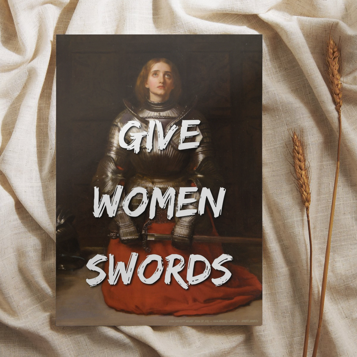 Give women swords Print A5