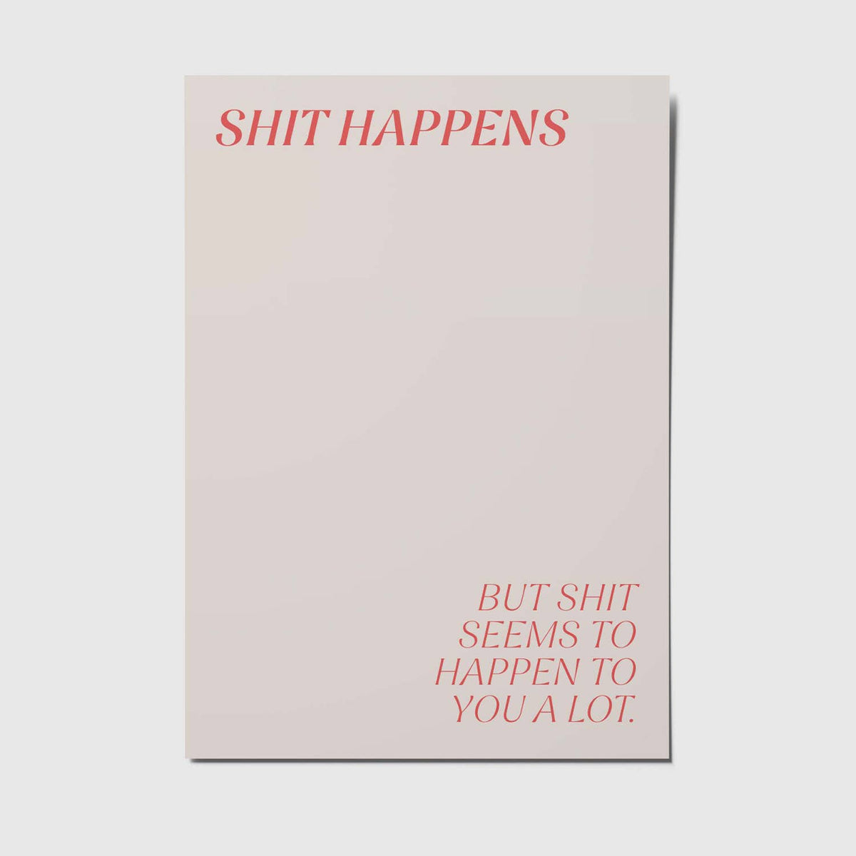 Shit happens - A6 Postkarte