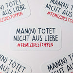 Man(n) tötet nicht aus Liebe - Vinylsticker
