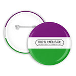 100% Mensch - Genderqueer Button | 38mm