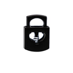 3x Wiederverschließbarer Verschluss für Festivalbändchen schwarz