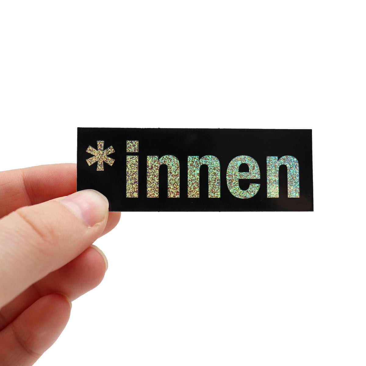innen, Feminismus, Sticker, Gendern