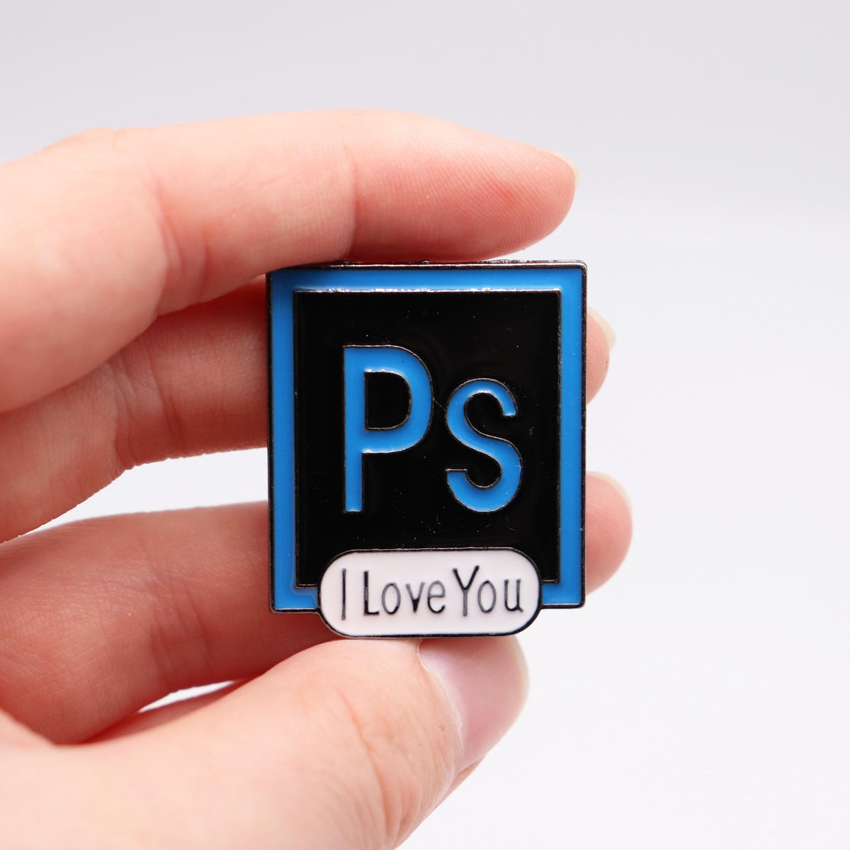 Ps - I love you Photoshop – Emaille Pin