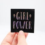 Glitzer Girl Power Sticker