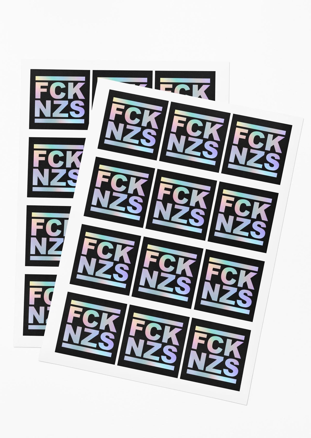Hologramm FCK NZS reversed Sticker