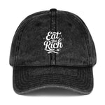 Vintage Eat the rich Cap (bedruckt)