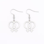 Lesbian Ohrringe (silber)