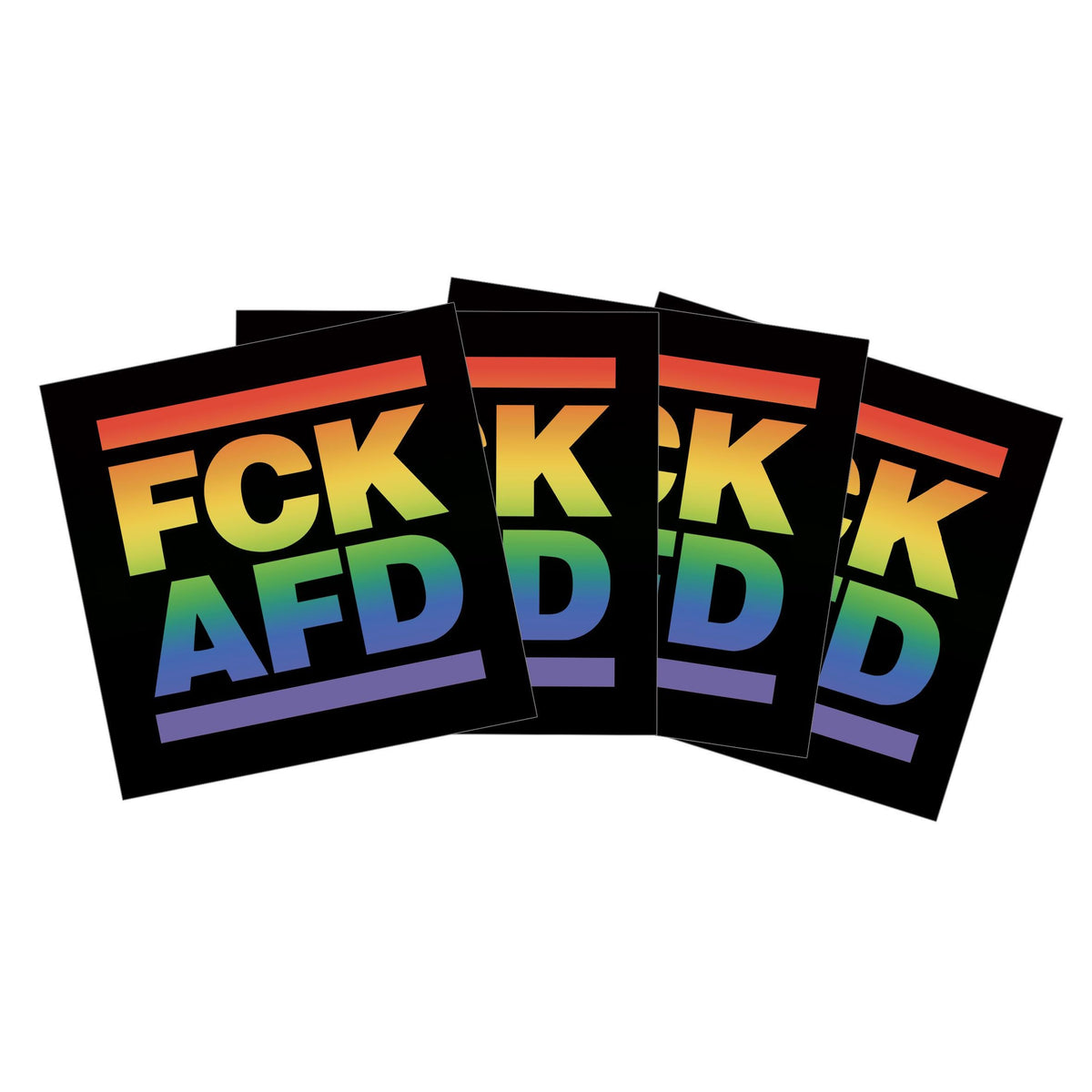 FCK AFD Regenbogen Sticker
