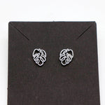 Monstera Ohrringe (silber)