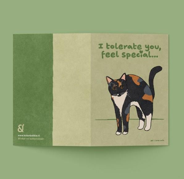 I tolerate you Grußkarte