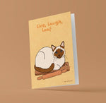 Live laugh loaf Grußkarte