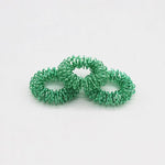 3x Akupressur-Ringe Türkis Anti Stress Skills Massage Set aus Drei Stück