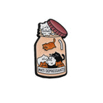 Antidepressants Cats - Emaille Pin