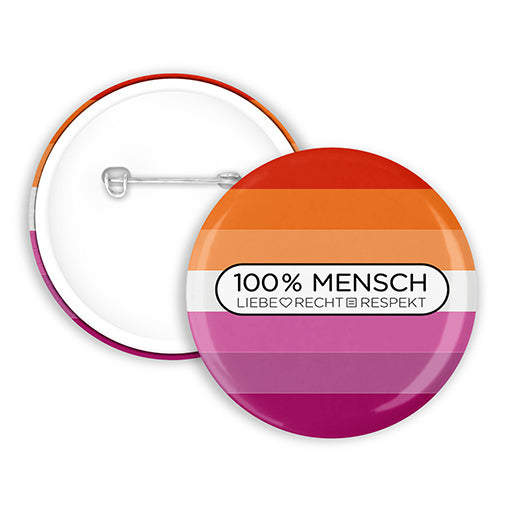 100% Mensch - Lesbian Button | 38mm