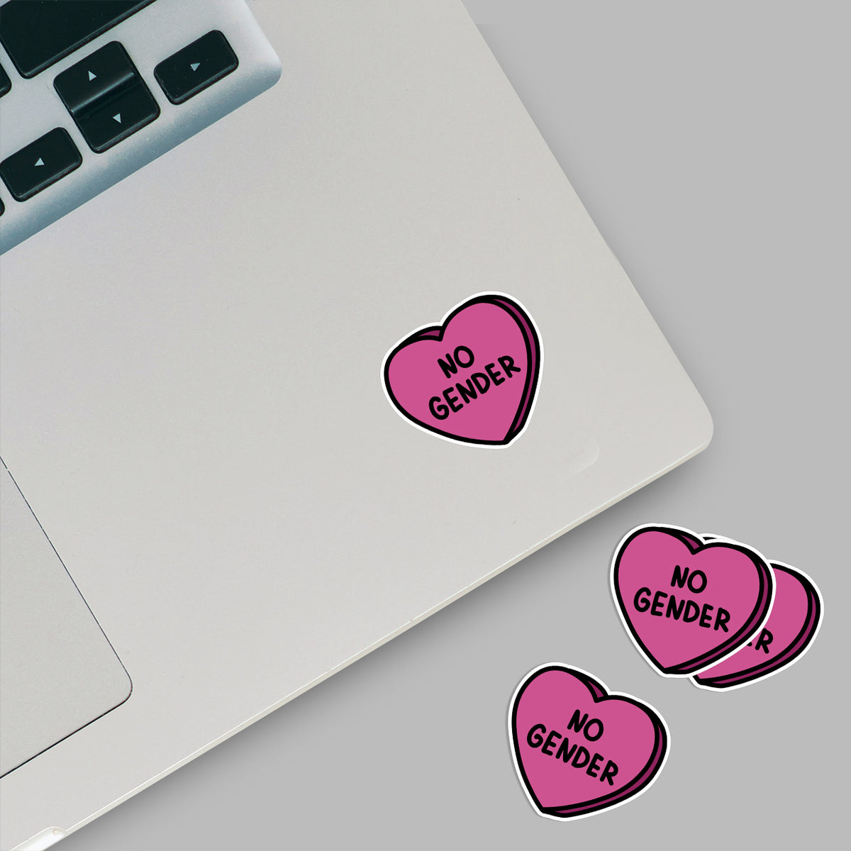 No gender (4 Stück) - zugeschnittener Vinylsticker