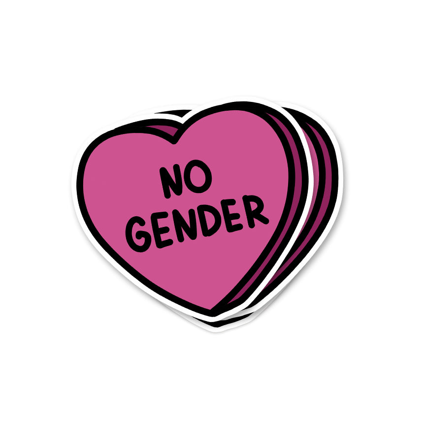 No gender (4 Stück) - zugeschnittener Vinylsticker