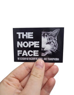 The nope face Sticker