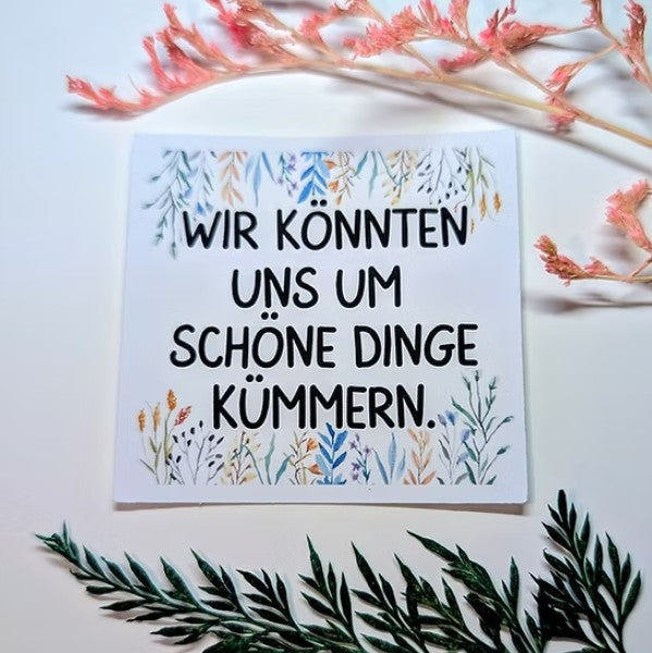 Schöne Dinge - Vinylsticker