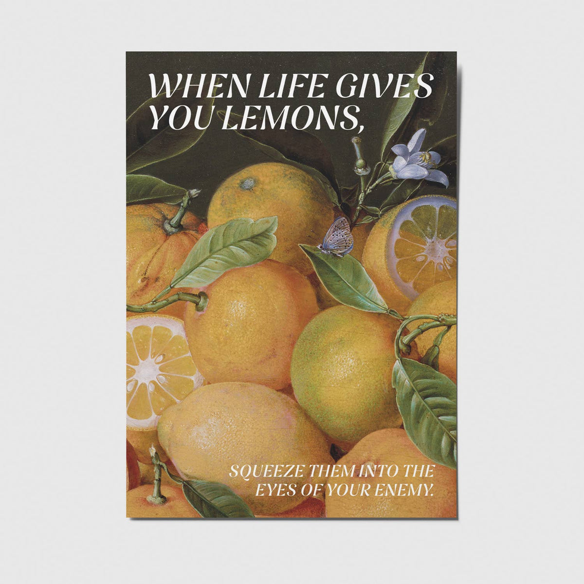 When life gives you lemons - A6 Postkarte