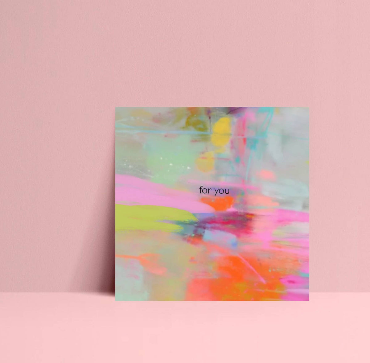 For you - Postkarte quadratisch 