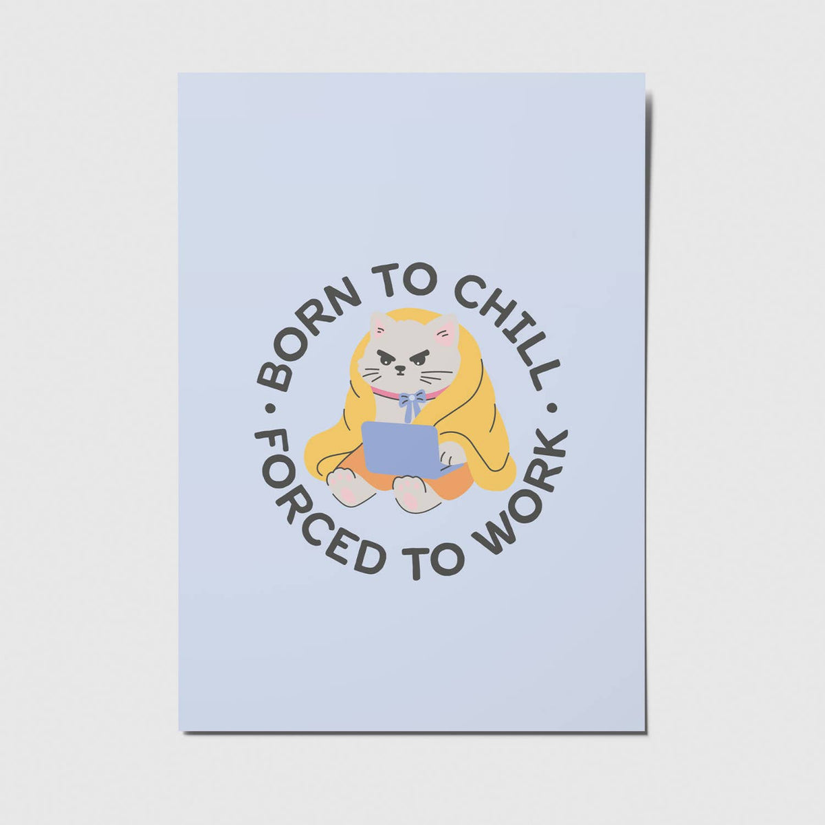 Born to chill - A6 Postkarte