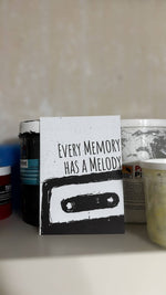 every melody has a memory Kassette - Postkarte