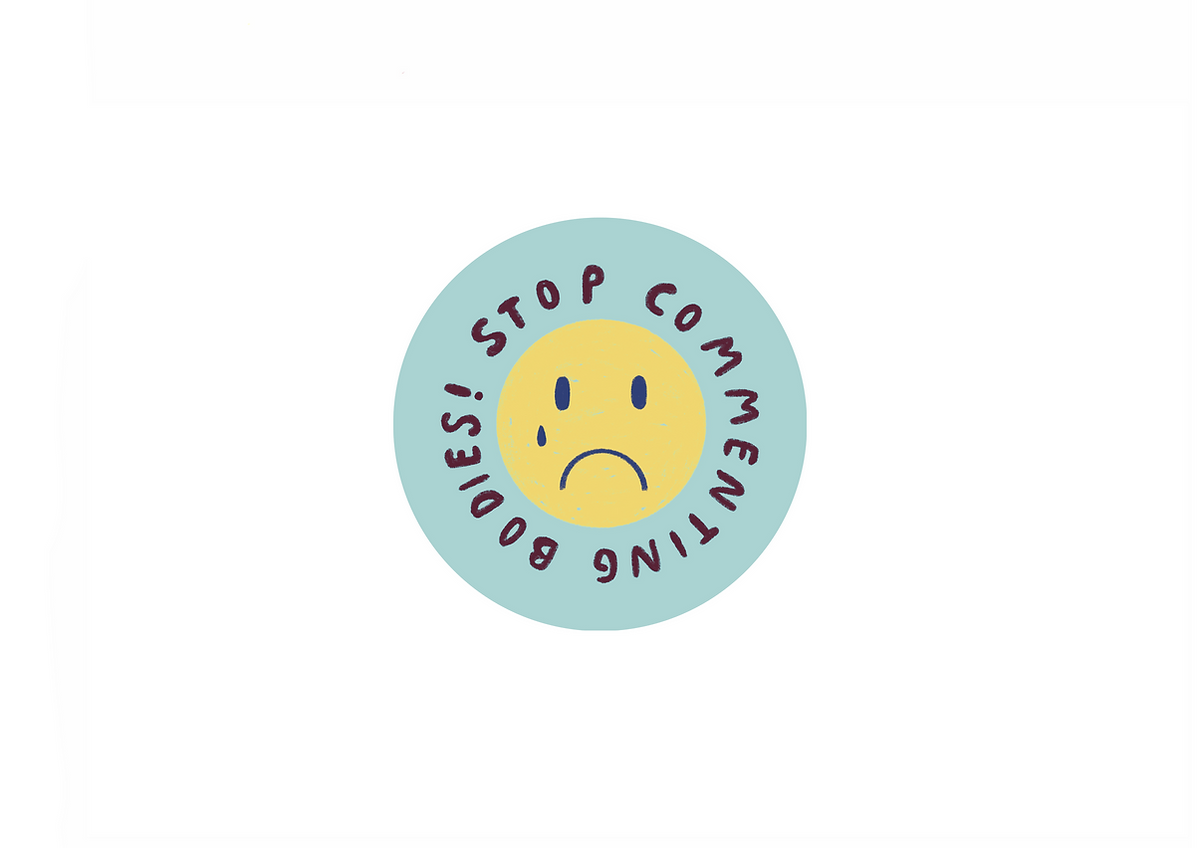Stop commenting bodies Sticker