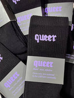 QUEER Socken - Schwarz / Flieder