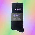 QUEER Socken - Schwarz / Flieder