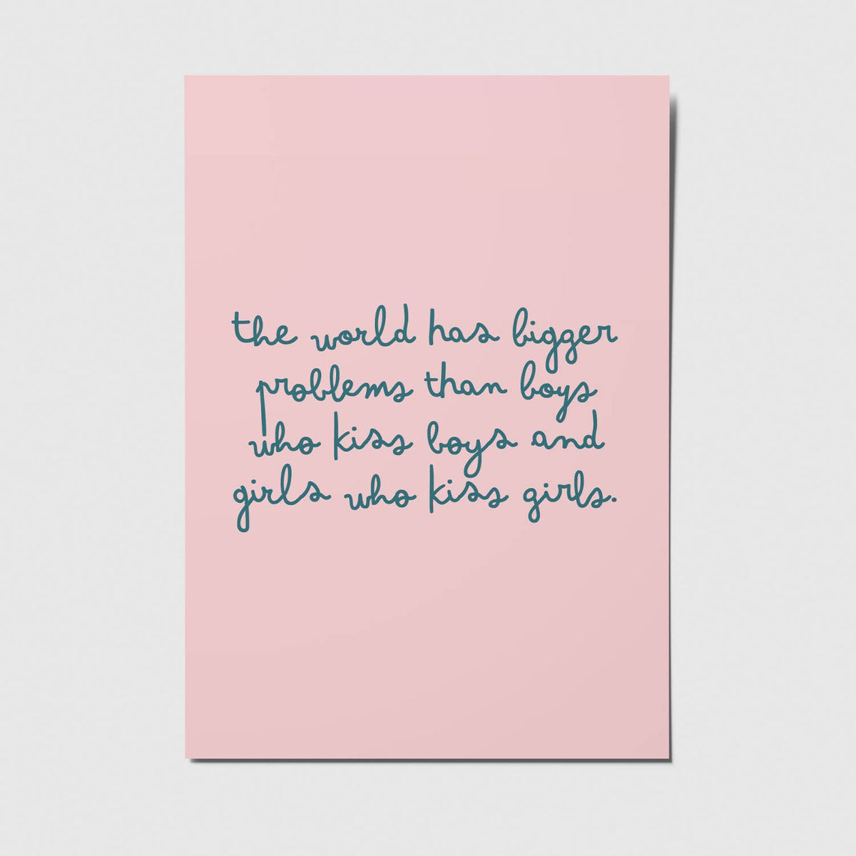 The world has bigger problems - A6 Postkarte