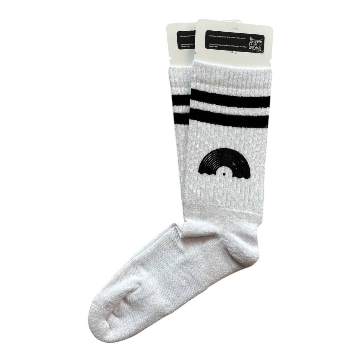 Bio Socken „Vinyl Sun“ – handbedruckt | 37/41
