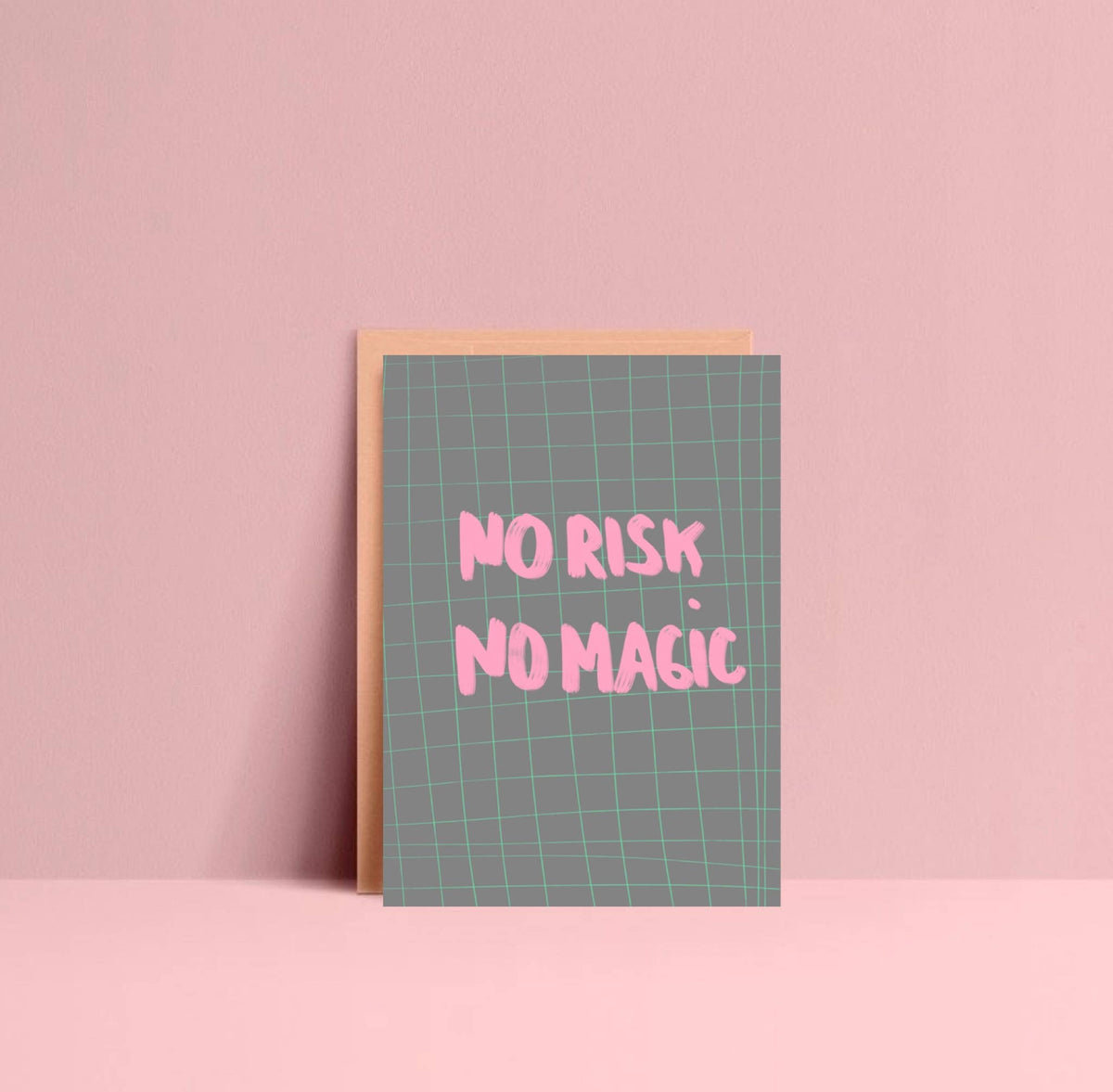 No Risk no Magic - Postkarte