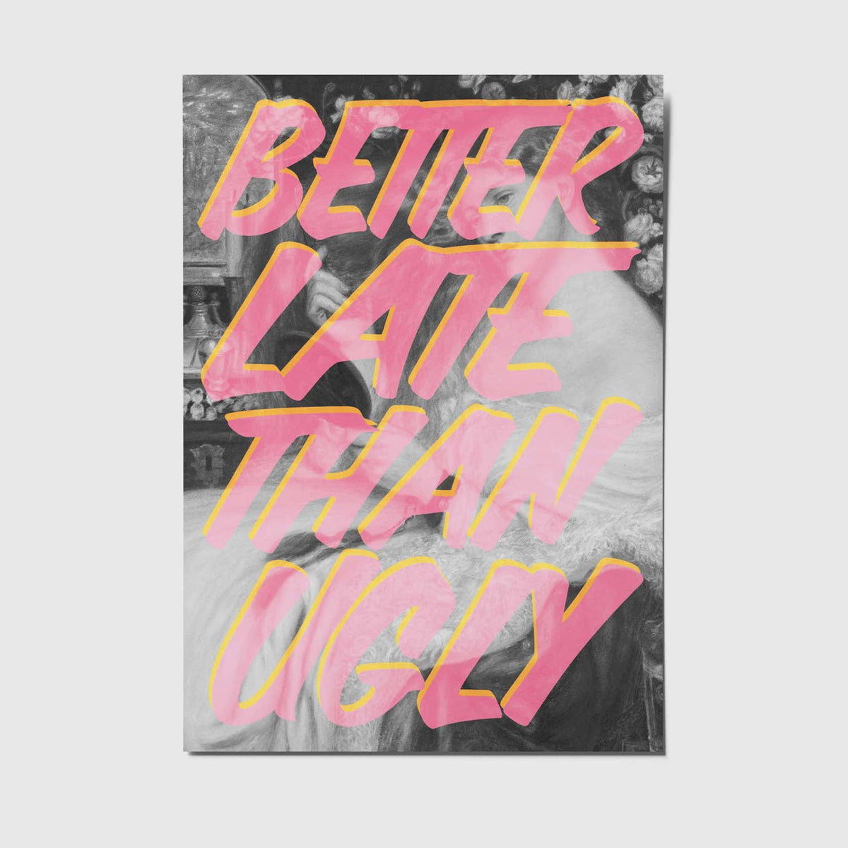 Better late than ugly - A6 Postkarte