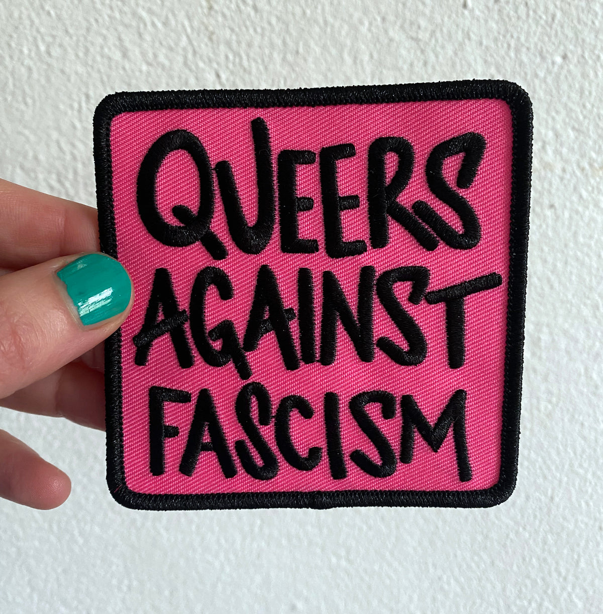Queers against fascism Patch