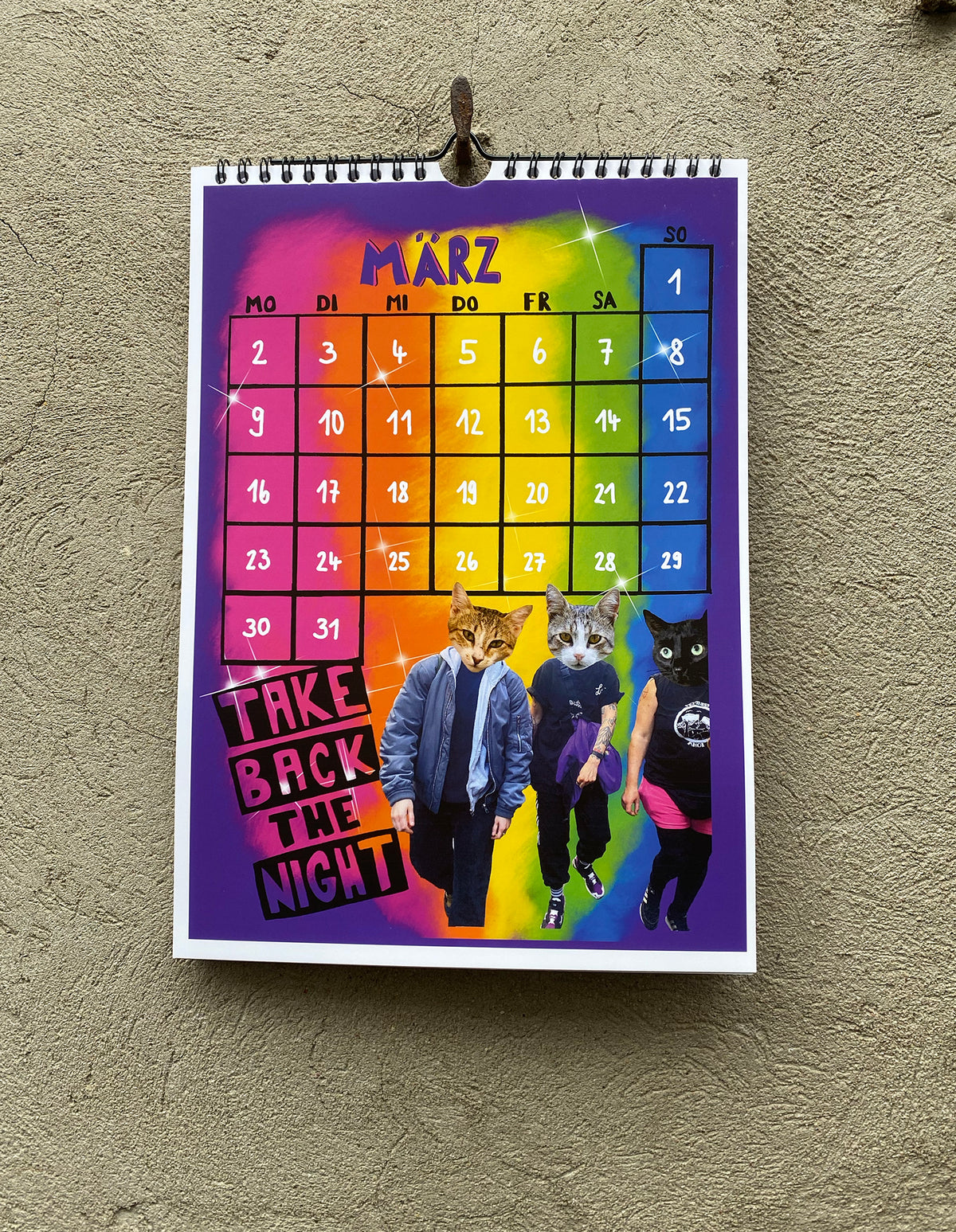 Der queer feministische Katzenkalender 2026