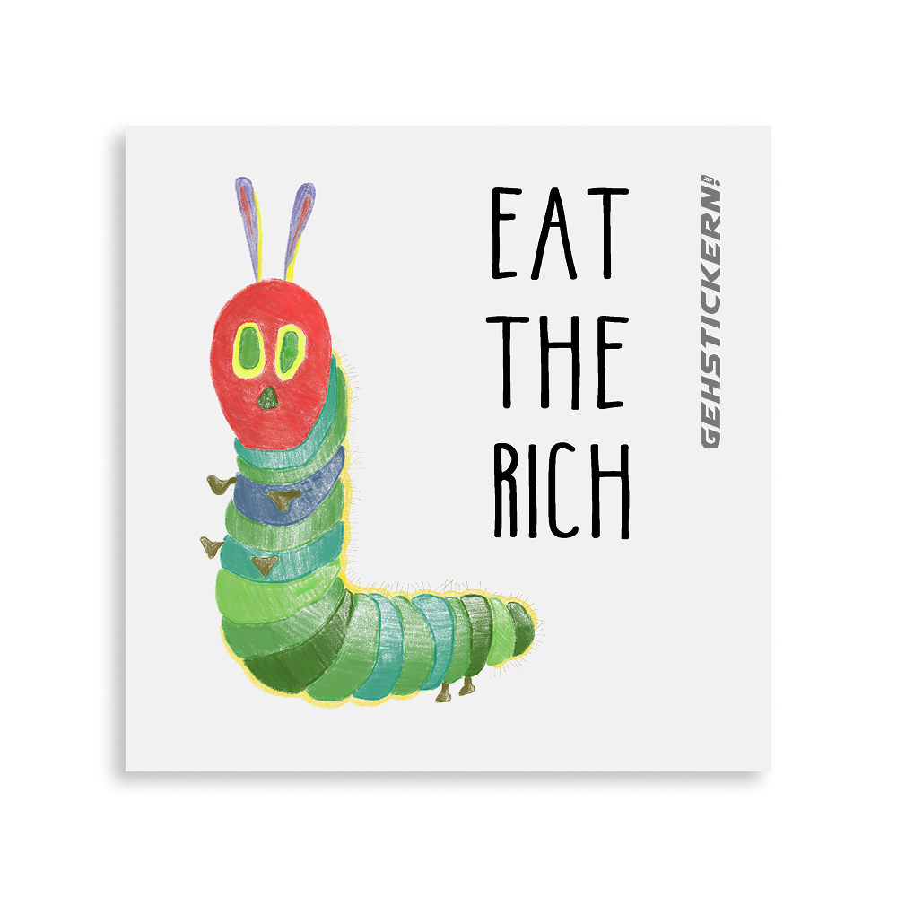 Raupe Sticker by gehstickern