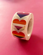 Lgbt Heart Stickerrolle