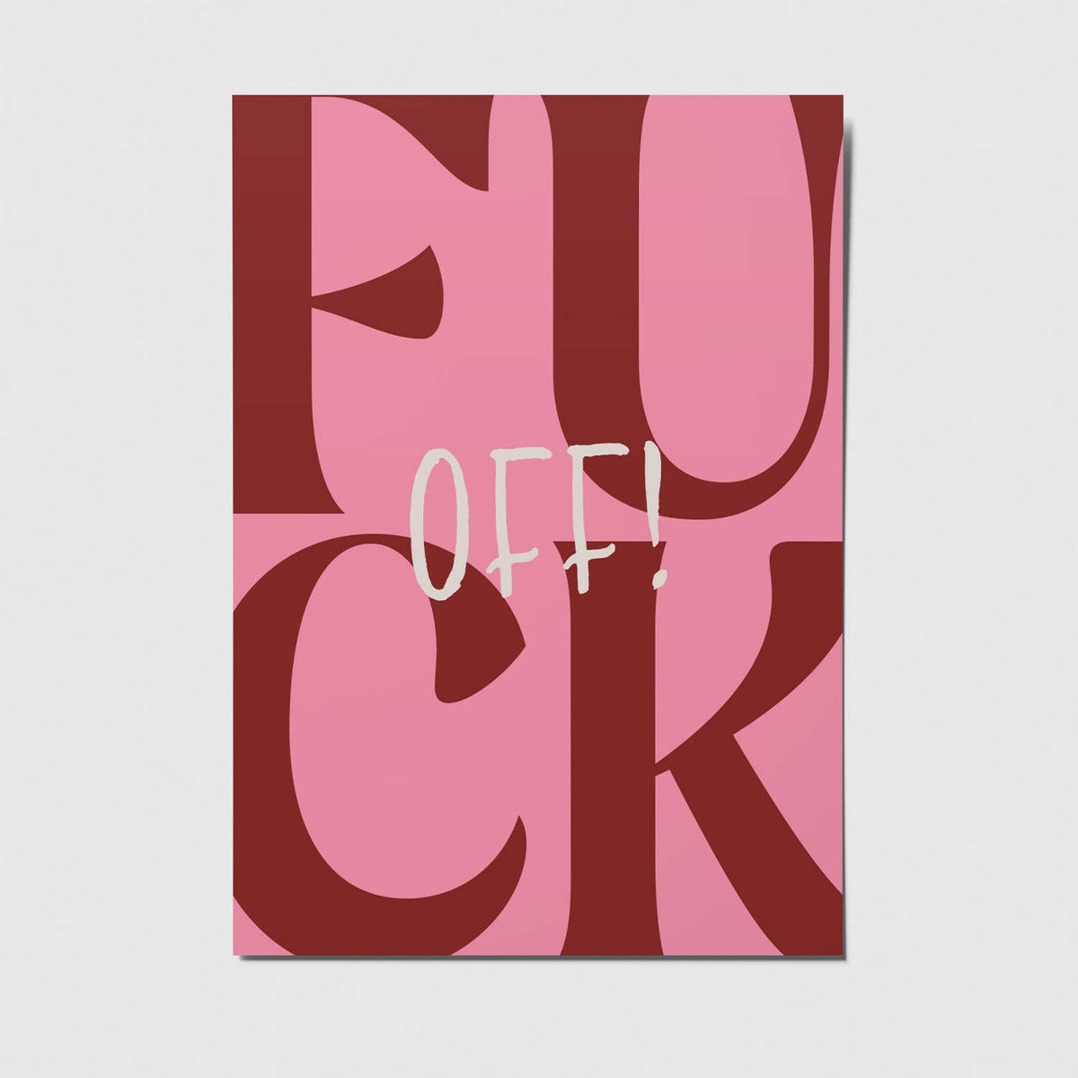 Fuck off - A6 Postkarte
