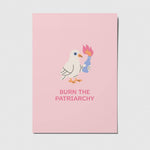 Burn the patriarchy - A6 Postkarte