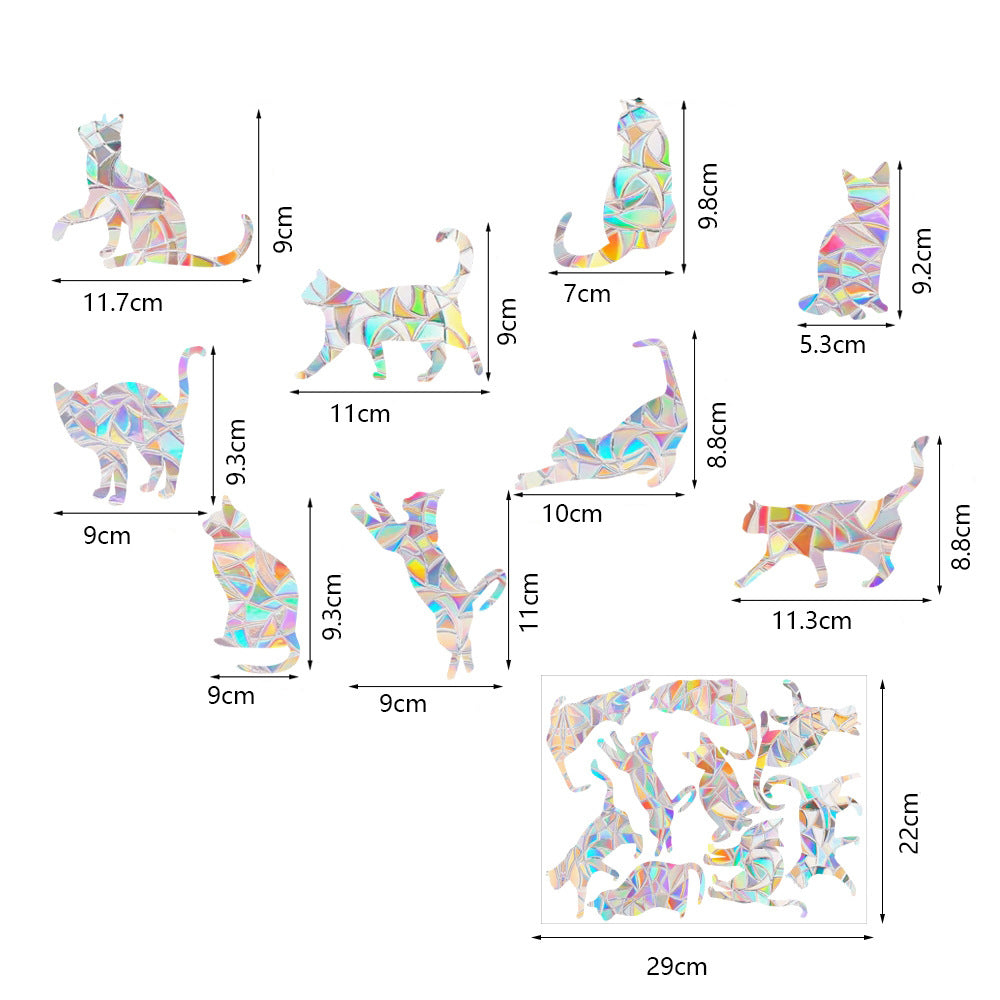 Suncatcher Cats Sheet Fenstersticker