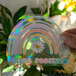 Suncatcher think positive Fenstersticker